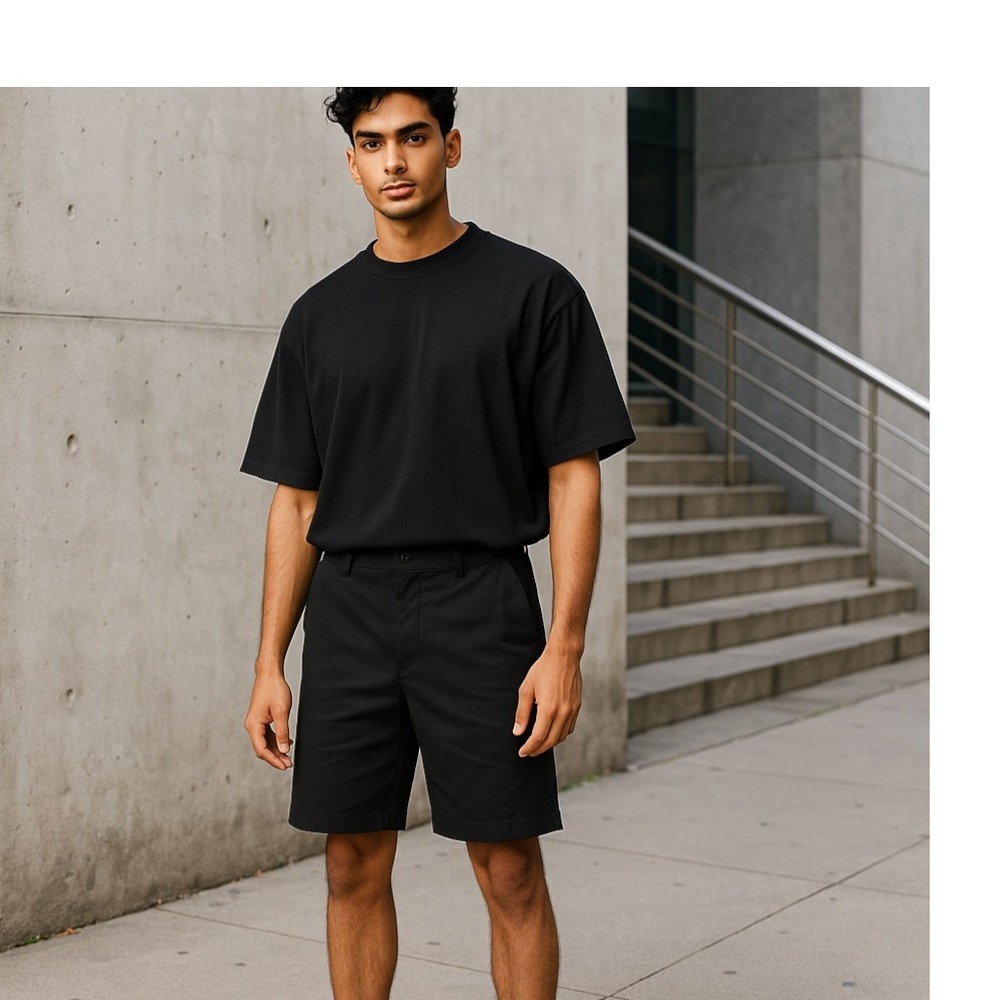 NWT Britches Sport Men's Performance Shorts Black 36 Flat Front Mid Rise Zip Fly